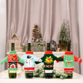 NUEVO Producto Botella de vino tinto decoración de navidad Ropa de Navidad Conjunto de vinos Suministros de mesa Suministros